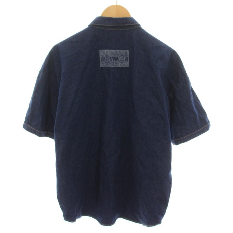 ★限定出品★ TENDERLOIN 半袖 シャツ ワーク ネイビー ブルー S テンダーロイン TENDERLOIN ワークシャツボタンダウンデニムショート