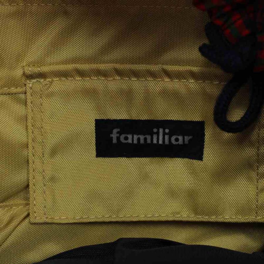 ファミリア Familiar トートバッグ ショルダーバッグ クマチャーム 紺