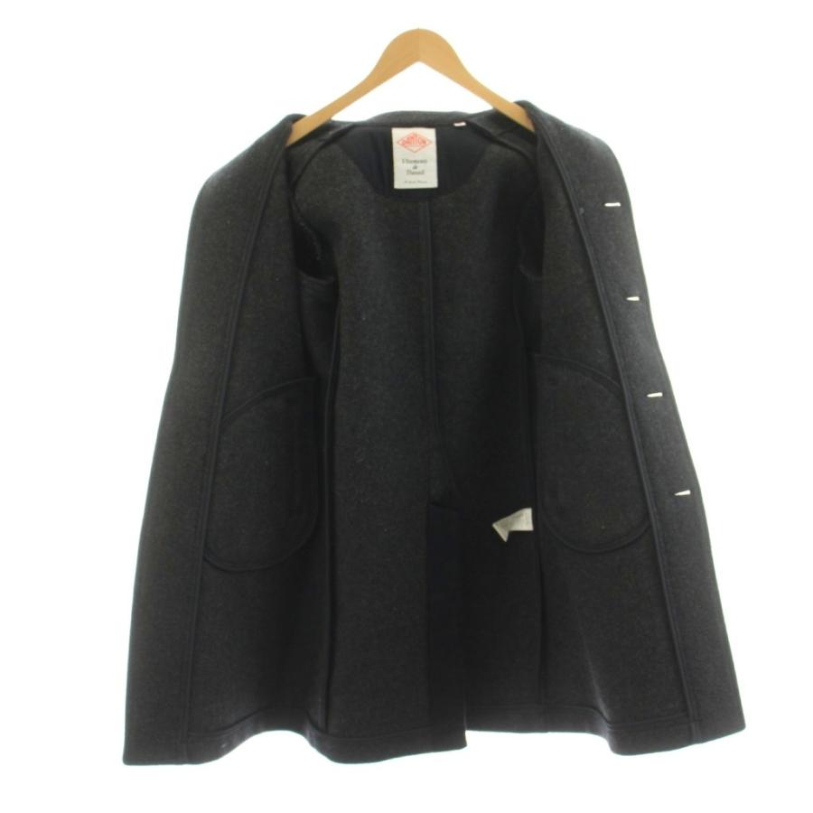 ダントン DANTON WOOL MOSEER LONG 丸衿フード付コート ロング ウール