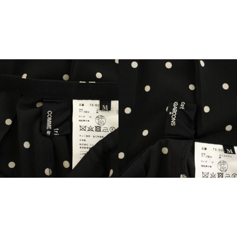 トリココムデギャルソン プリーツロングスカート 花柄総柄 Aライン AD2019 トリココムデギャルソン tricot COMME des GARCONS AD2019 サイド