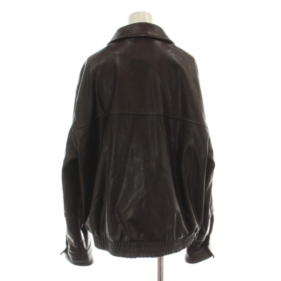 ZARA（ザラ） ジップアップ フェイクレザー ジャケット 上着 USA S