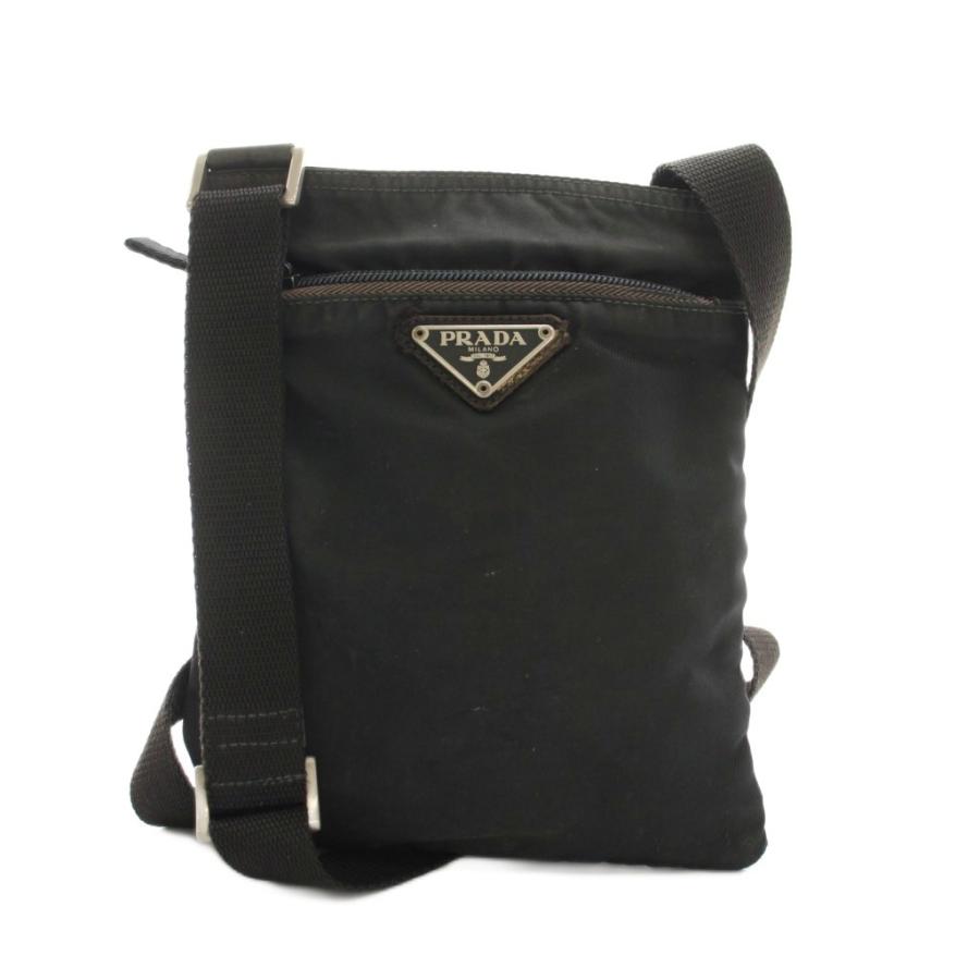 PRADA（プラダ） 三角プレート ポシェット ナイロン ショルダーバッグ 