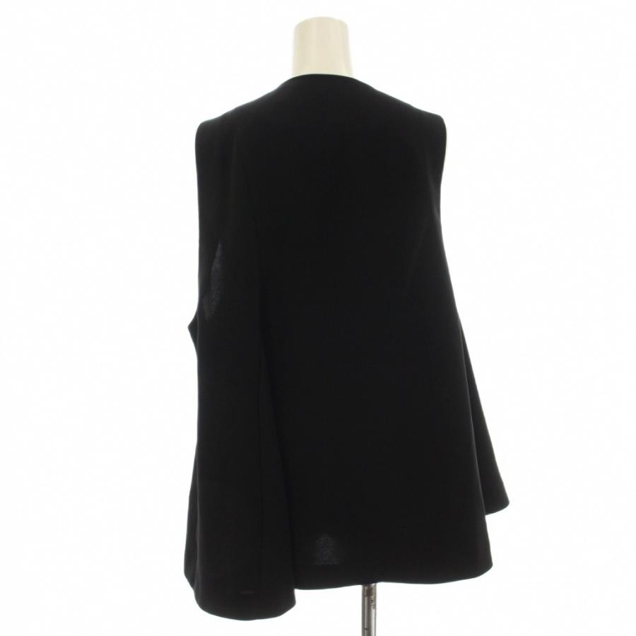 エンフォルド ENFOLD 25AW FLARE VEST ベスト ジレ 38 黒 ブラック 