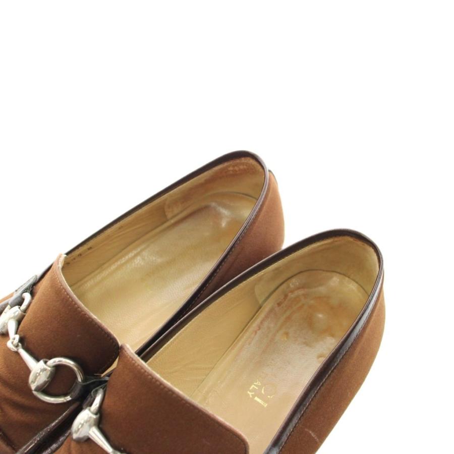 GUCCI（グッチ） ホースビット ローファー モカシン 7.5 茶 ブラウン