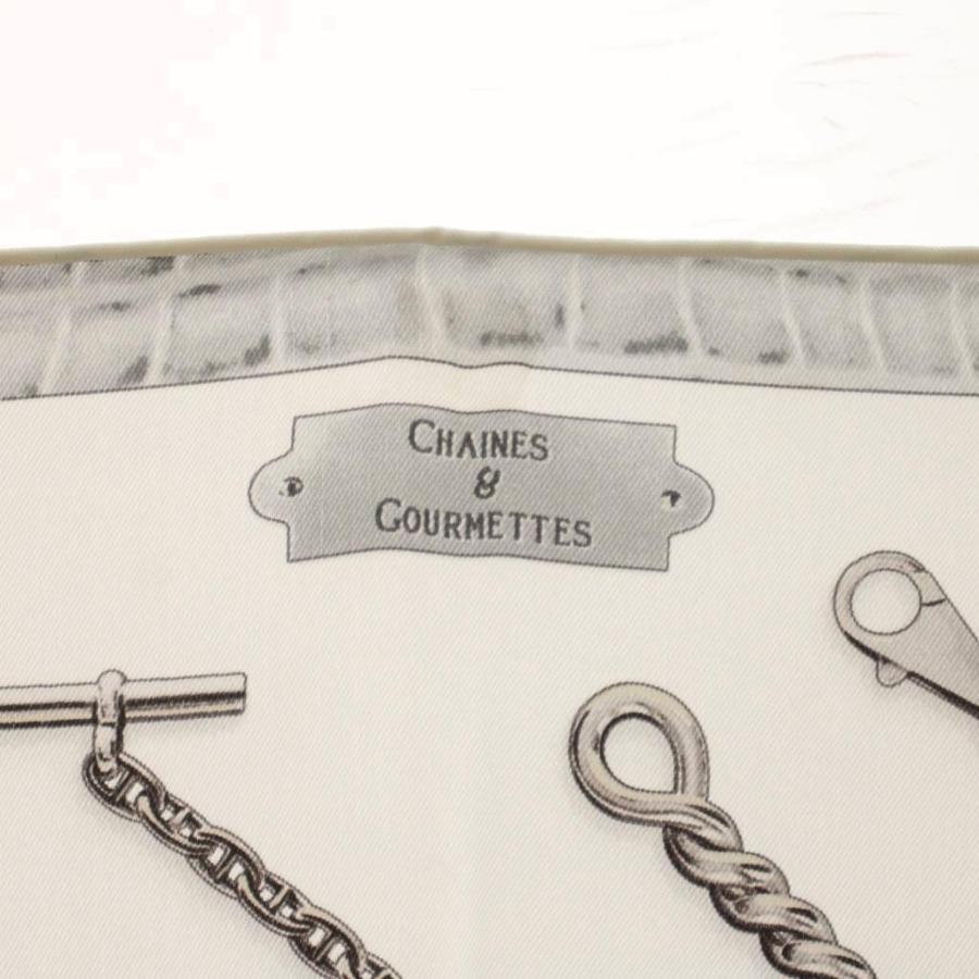 HERMES（エルメス） カレ70 Chaines et Gourmettes チェーン