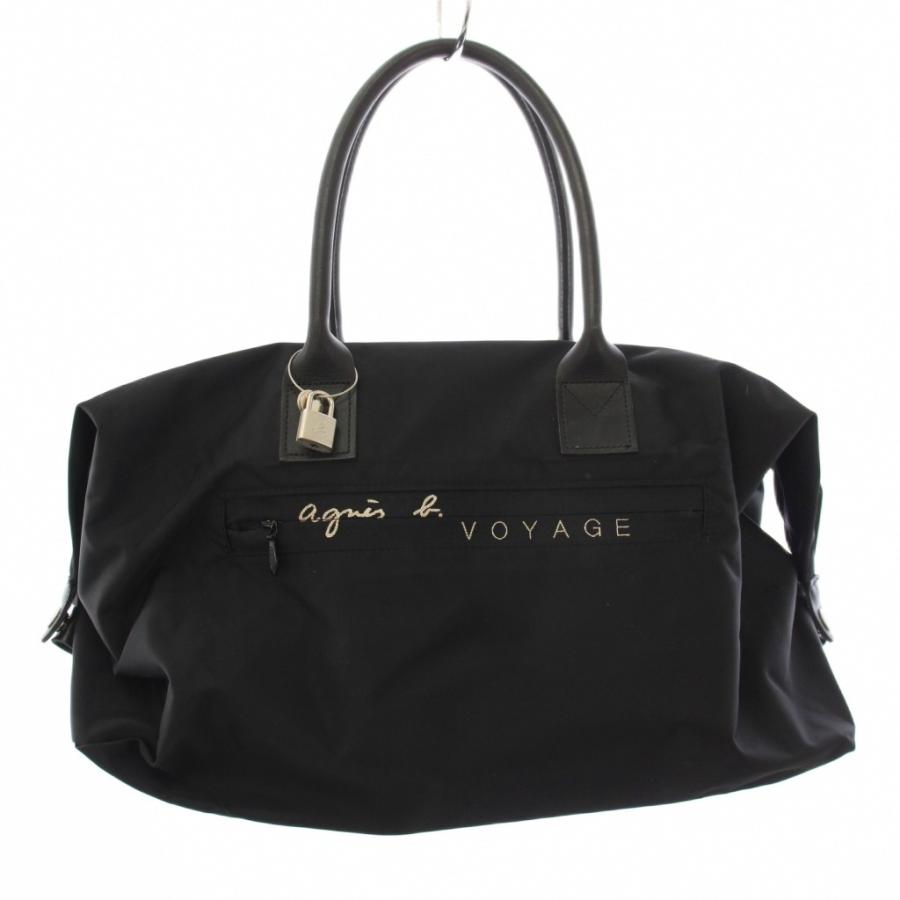 美品 agnes b.アニエスベー ボヤージュ ナイロン レザー ボストンバッグ アニエスベー ボヤージュ Agnes b. VOYAGE トートバッグ ボストン