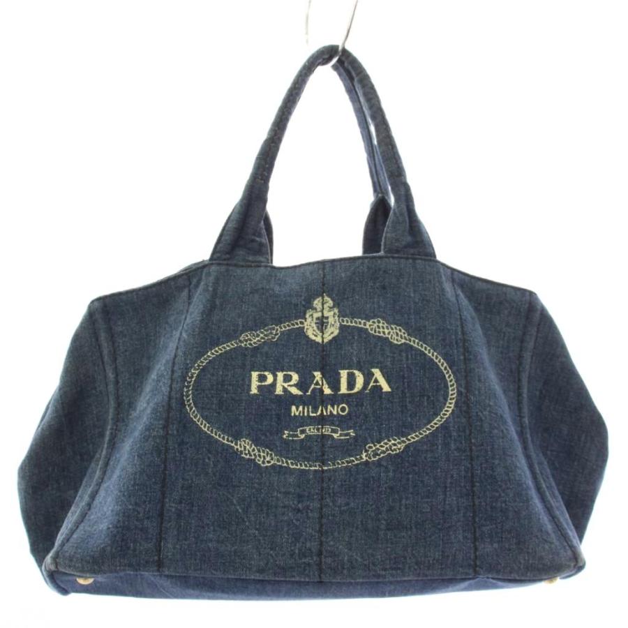 PRADA（プラダ） カナパ CANAPA トートバッグ デニム 青 ブルー /TK 5