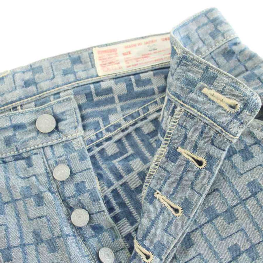 EVISU（エヴィス） デニムパンツ ジーンズ ボタンフライ 総ロゴ カモメ