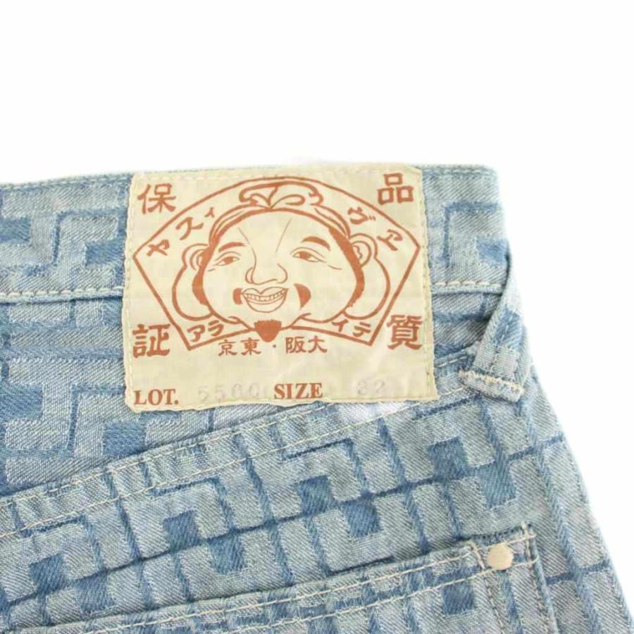 EVISU（エヴィス） デニムパンツ ジーンズ ボタンフライ 総ロゴ カモメ