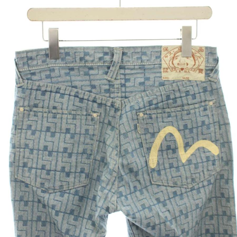 EVISU（エヴィス） デニムパンツ ジーンズ ボタンフライ 総ロゴ カモメ
