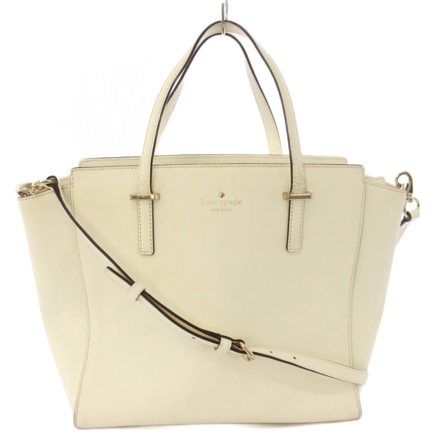 ケイトスペード KATE SPADE トートバッグ ショルダーバッグ 2WAY レザー 白 ホワイト /TK 16 レディース | kate spade NEW YORK
