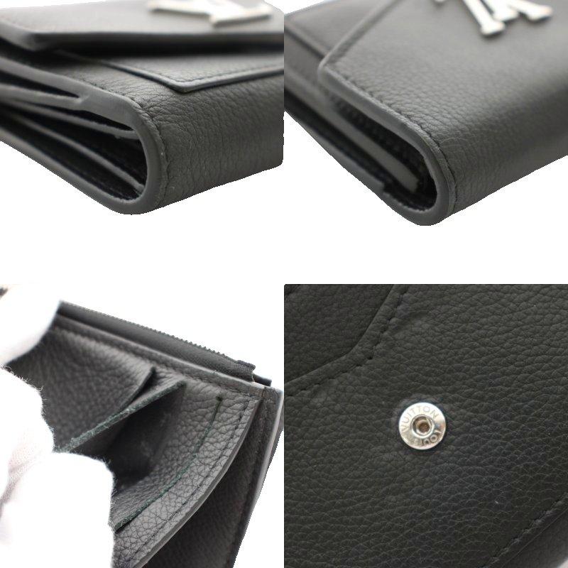 ルイヴィトン ポルトフォイユ マイロックミー コンパクト 折り財布 ブラック LOUIS VUITTON（ルイ・ヴィトン） ポルトフォイユ マイロックミー