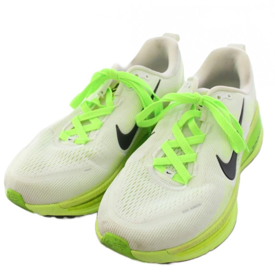 NIKE ナイキ ズーム ボメロ 18 25cm ランニングシューズ 白黄緑黒 NIKE（ナイキ） ボメロ18 ランニングシューズ スニーカー US10 白 黄緑