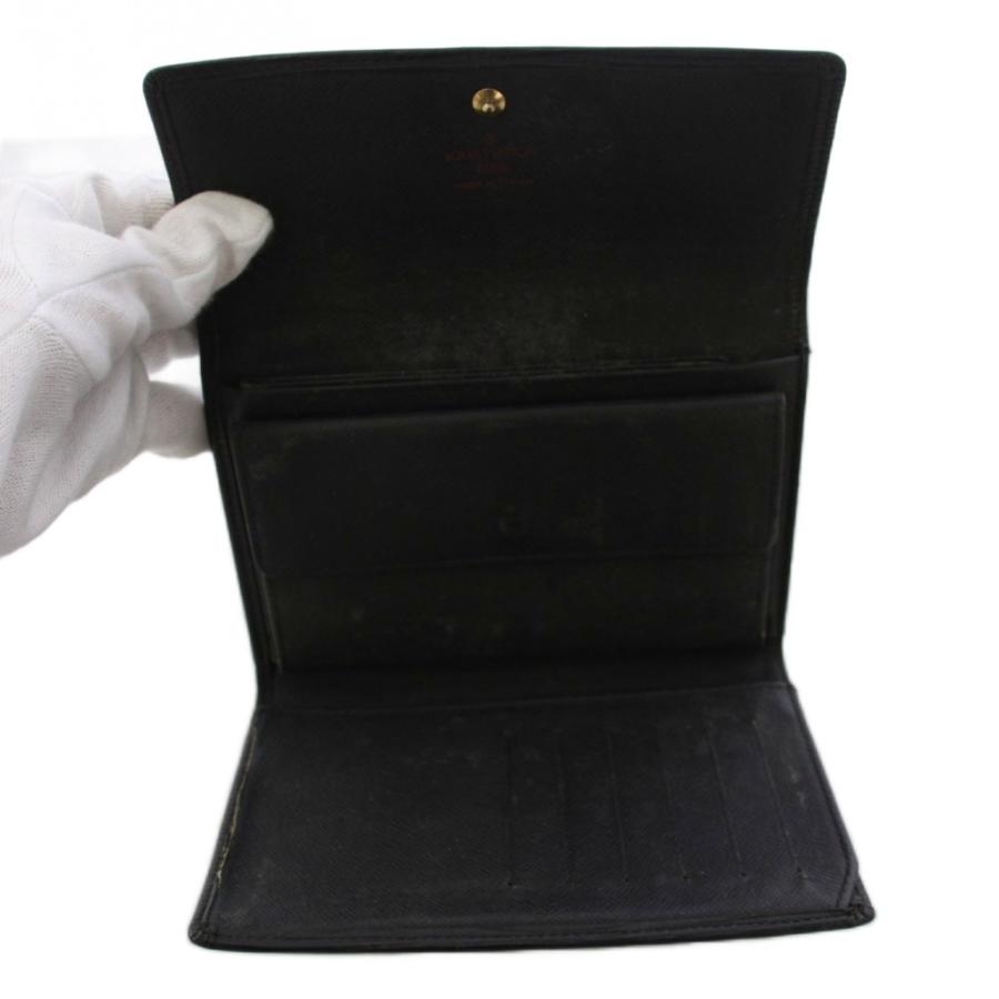 ルイヴィトン エピ ポルトトレゾール エテュイ パピエ 三つ折り財布 ブラック LOUIS VUITTON（ルイ・ヴィトン） エピ ポルトトレゾールエテュイ