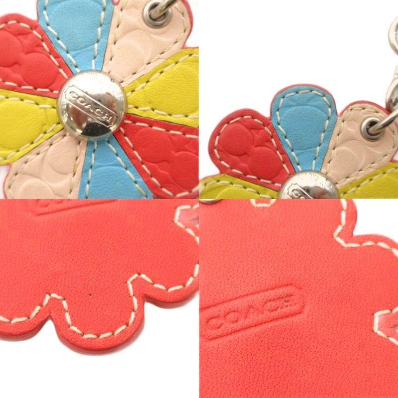 COACH フラワー バッグチャーム キーホルダー COACH（コーチ） マルチカラーフラワーバッグチャーム キーホルダー