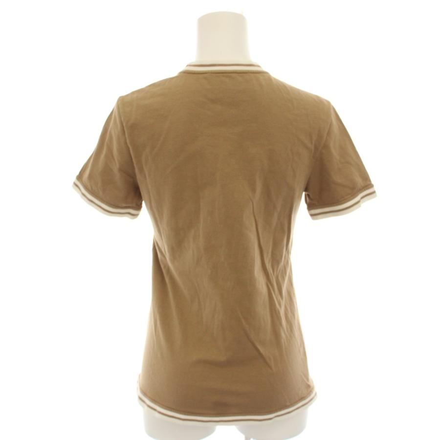 GUCCI - GUCCI(グッチ) 半袖Tシャツ サイズS レディース - 723405 XJE2D ブラウン×アイボリー クルーネック/コラボ/タグ取れかけ GUCCI（グッチ） アディダスオリジナルス Tシャツ カットソー クルー