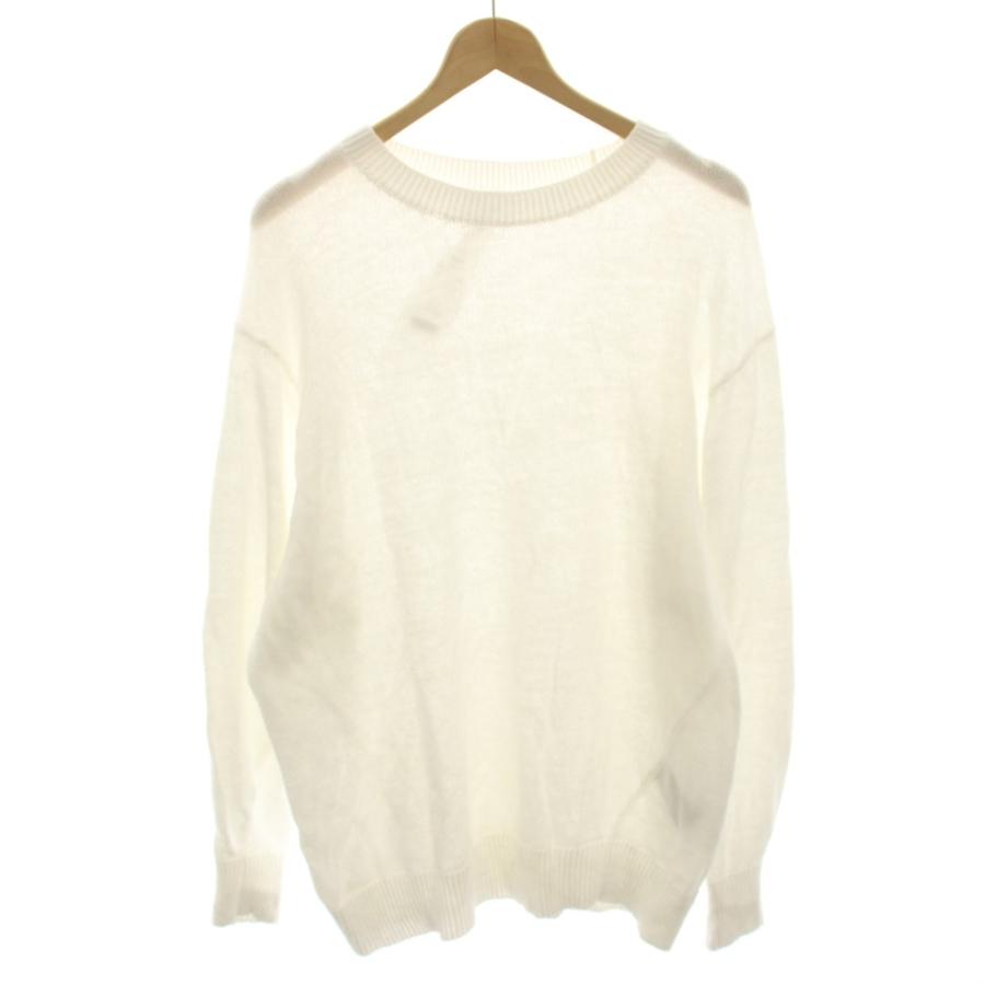 コモリ COMOLI 26SS 8G クルーネックニット セーター 薄手 長袖 1 白