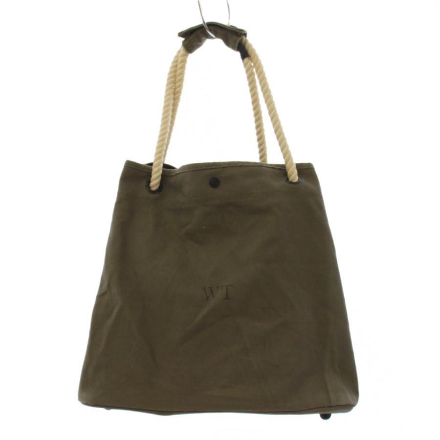 ダブルタップス WTAPS ショルダーバッグ ロープハンドル キャンバス カーキ ダブルタップス WTAPS ショルダーバッグ ロープハンドル キャンバス