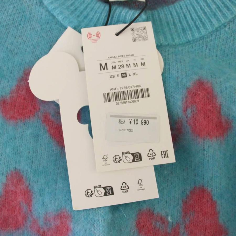 ZARA（ザラ） × ディズニー DISNEY インターシャリボンセーター ニット