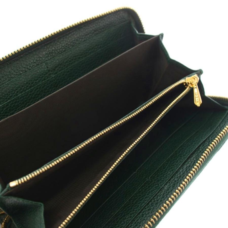 GUCCI（グッチ） ズゥミ Zumi 長財布 ラウンドファスナー レザー 緑 