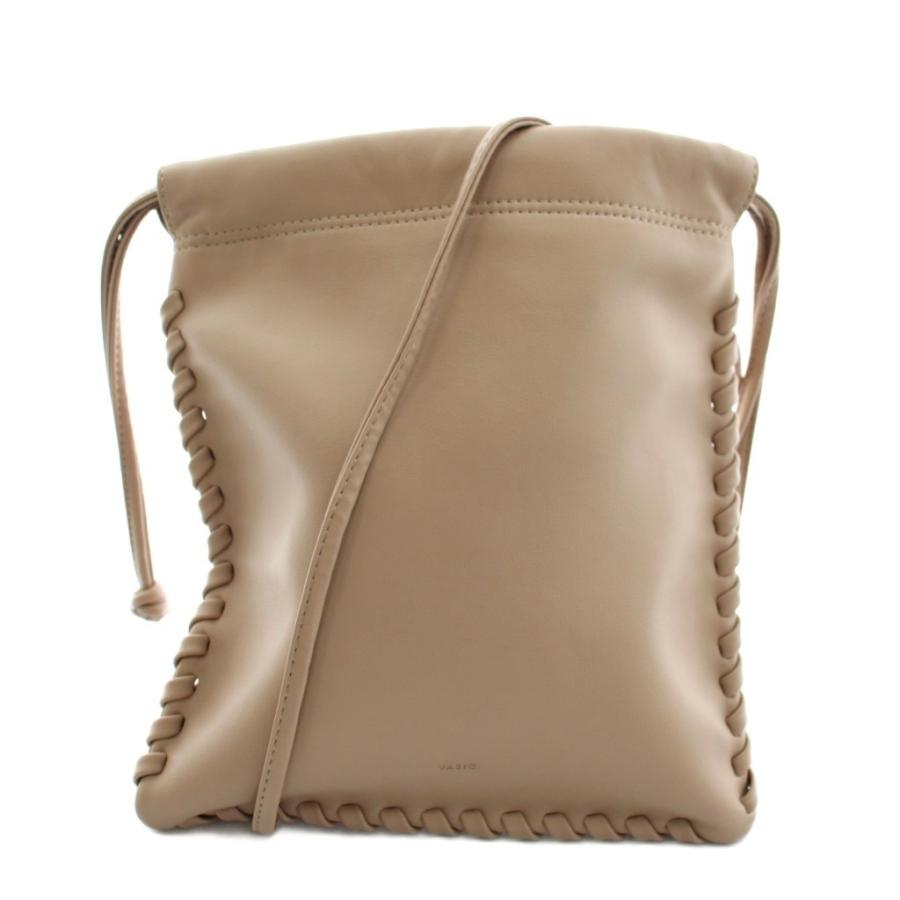 ヴァジック VASIC WELLS MINI ショルダーバッグ 巾着 レザー ピンク 