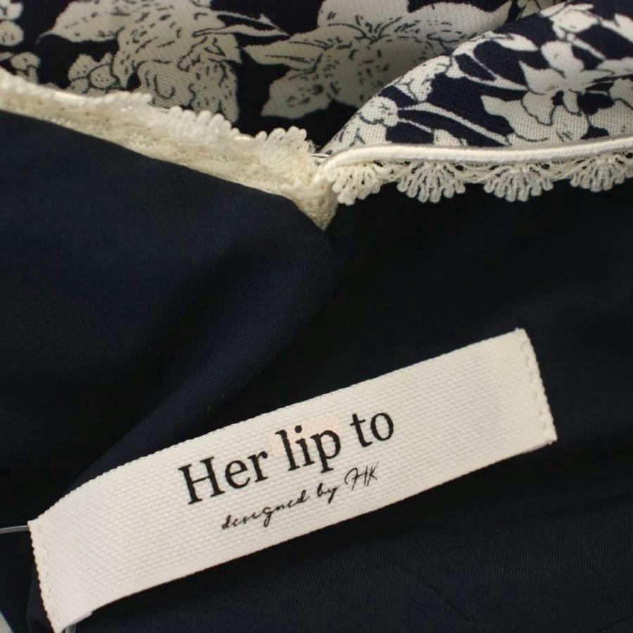 Her lip to ハーリップトゥ フローラルドレスワンピース ノースリーブ