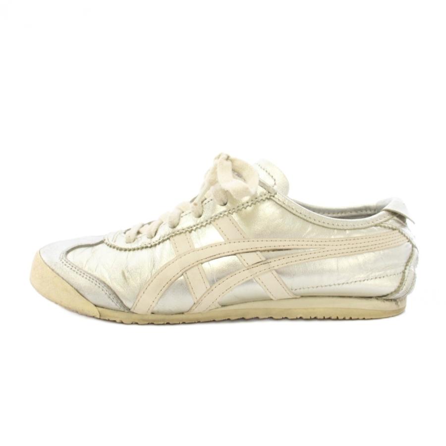 オニツカタイガー Onitsuka Tiger MEXICO 66 スニーカー シューズ US4.5 ゴールド THL7C2 TK ●D レディース