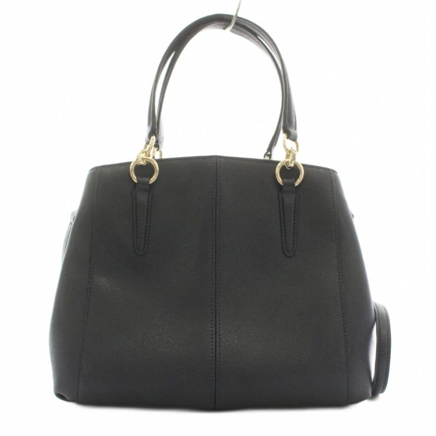【美品】COACH 2way ショルダーバッグ ハンドバッグ ネイビー COACH（コーチ） ハンドバッグ ショルダーバッグ 2WAY レザー 紺