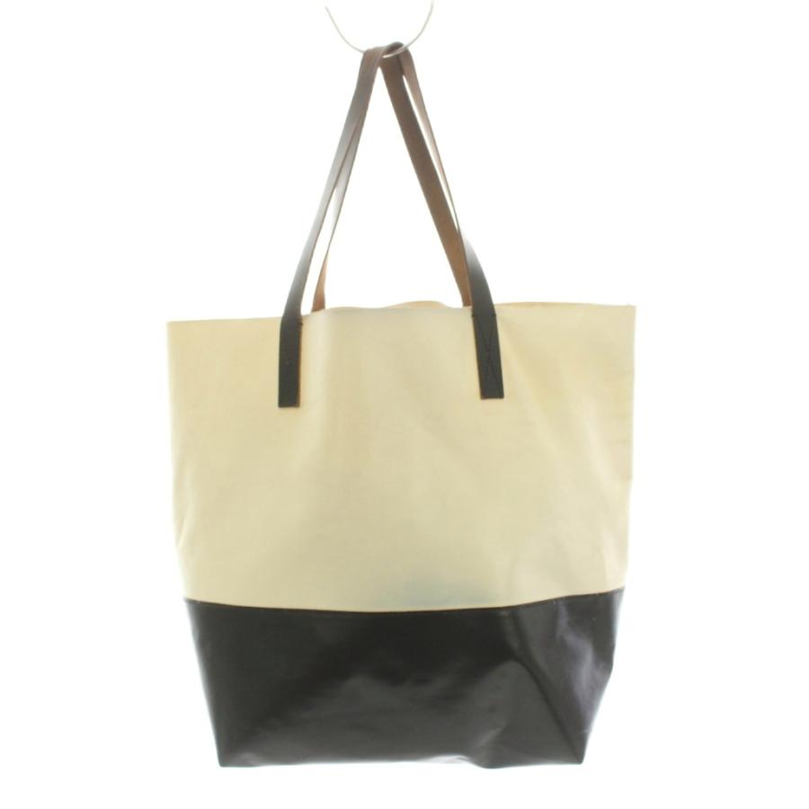 MARNI PVCトートバッグ MARNI（マルニ） MARNI PVC ショッピングバッグ トートバッグ 白 黒