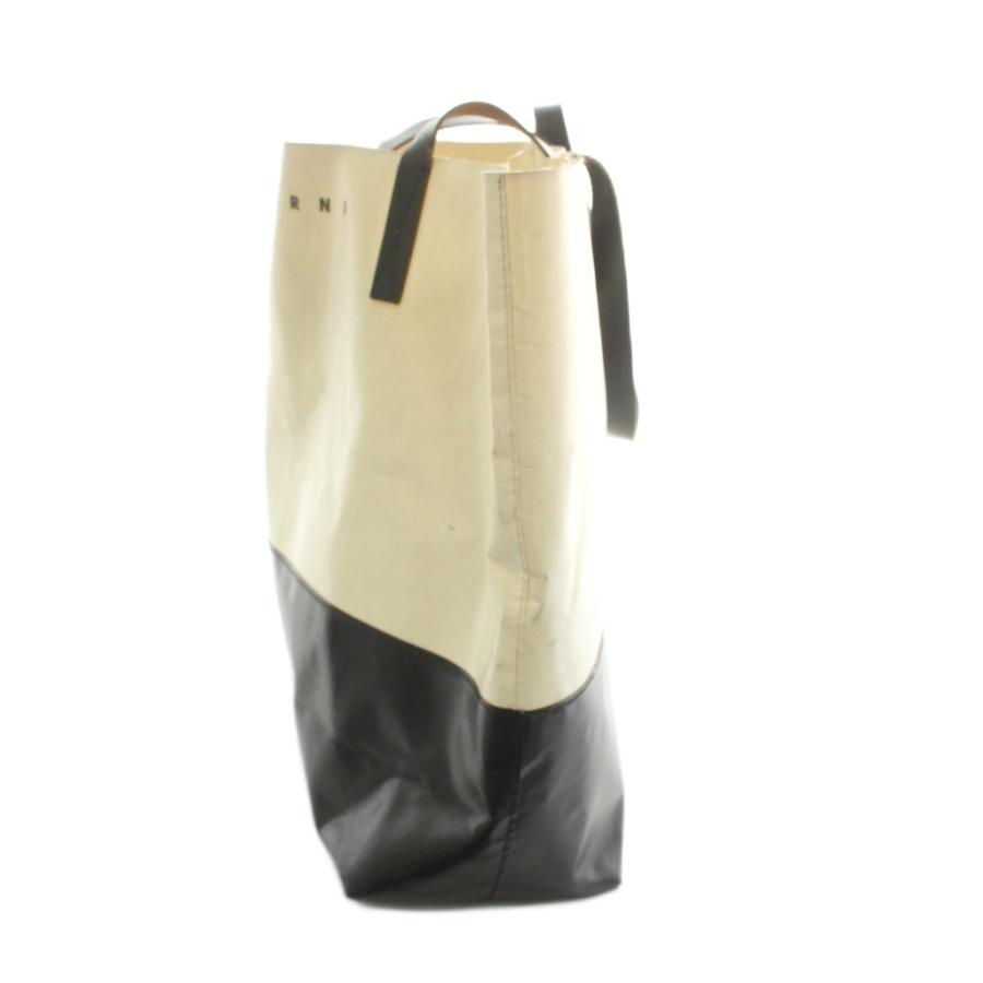 MARNI（マルニ） MARNI PVC ショッピングバッグ トートバッグ 白 黒