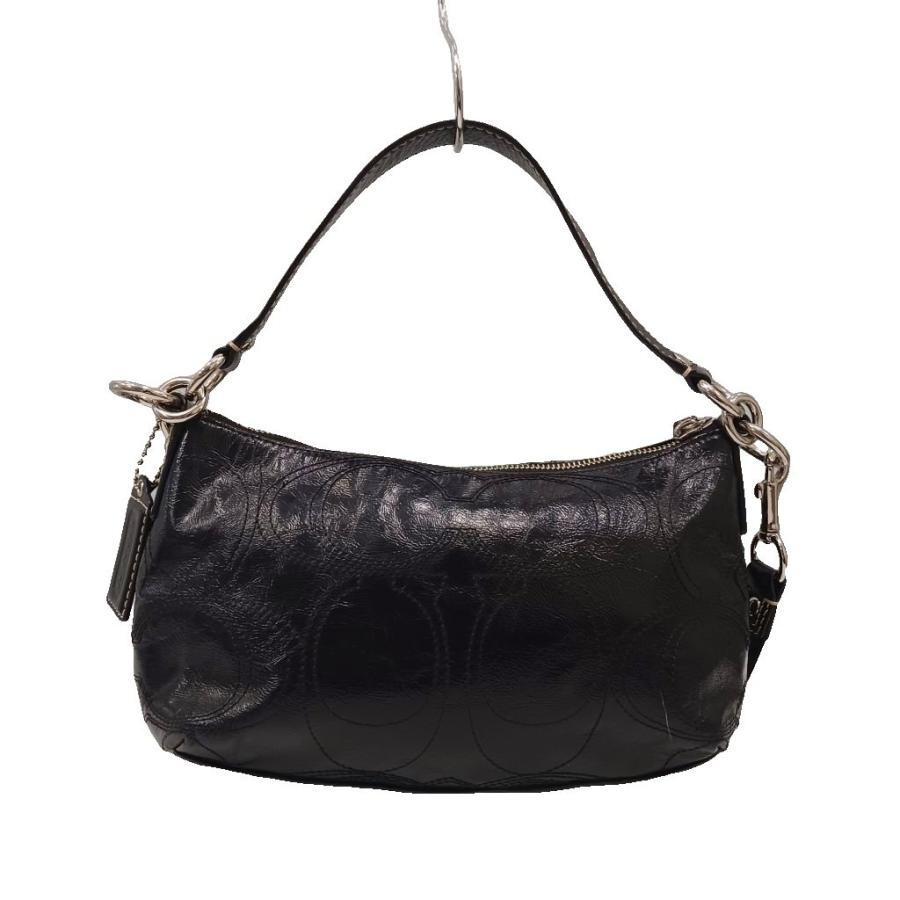 COACH（コーチ） ショルダーバッグ ハンドバッグ 2way エナメル 黒