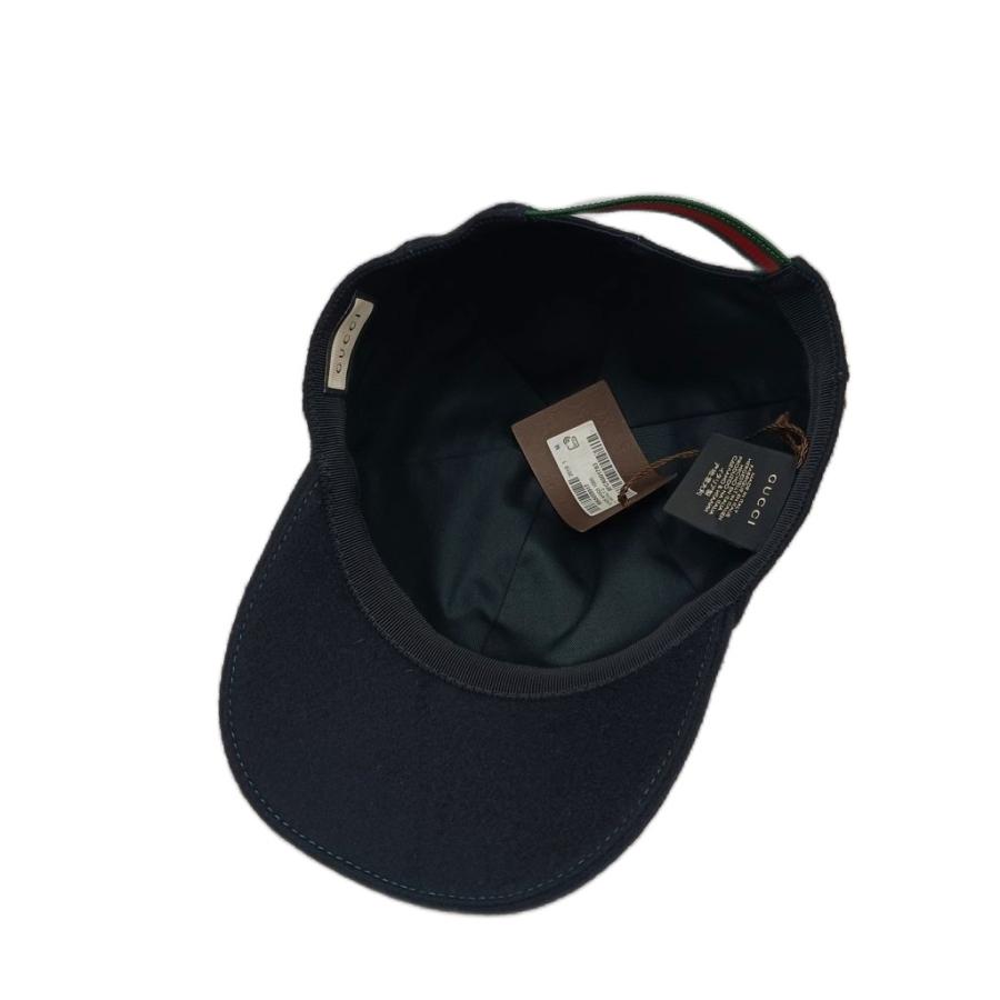 GUCCI 帽子 キャップ シェリーライン GGキャンバス ブラック GUCCI（グッチ） 未使用品 インターロッキングG シェリーライン