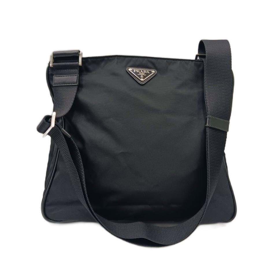 プラダ ボストンバッグ トライアングル 三角ロゴプレート 旅行鞄 ブラック PRADA（プラダ） トライアングルロゴ 三角プレート ショルダーバッグ