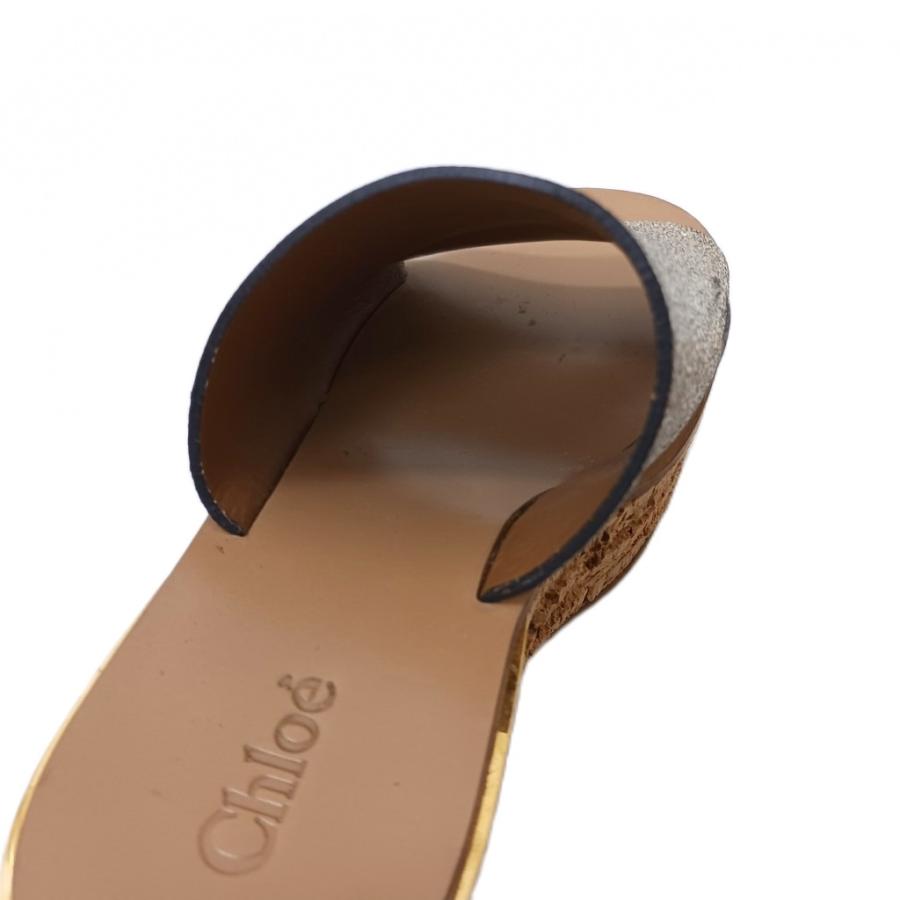 Chloe クロエ カミーユ 厚底サンダル 35 黒 Chloe（クロエ） カミーユ Camille サンダル 厚底 35 シルバー /TK