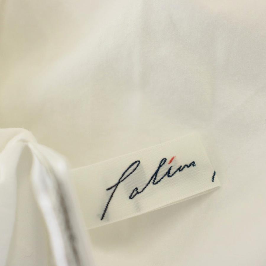 パラスパレス Pallas Palace バンドカラーシャツ ブラウス 長袖 0 白