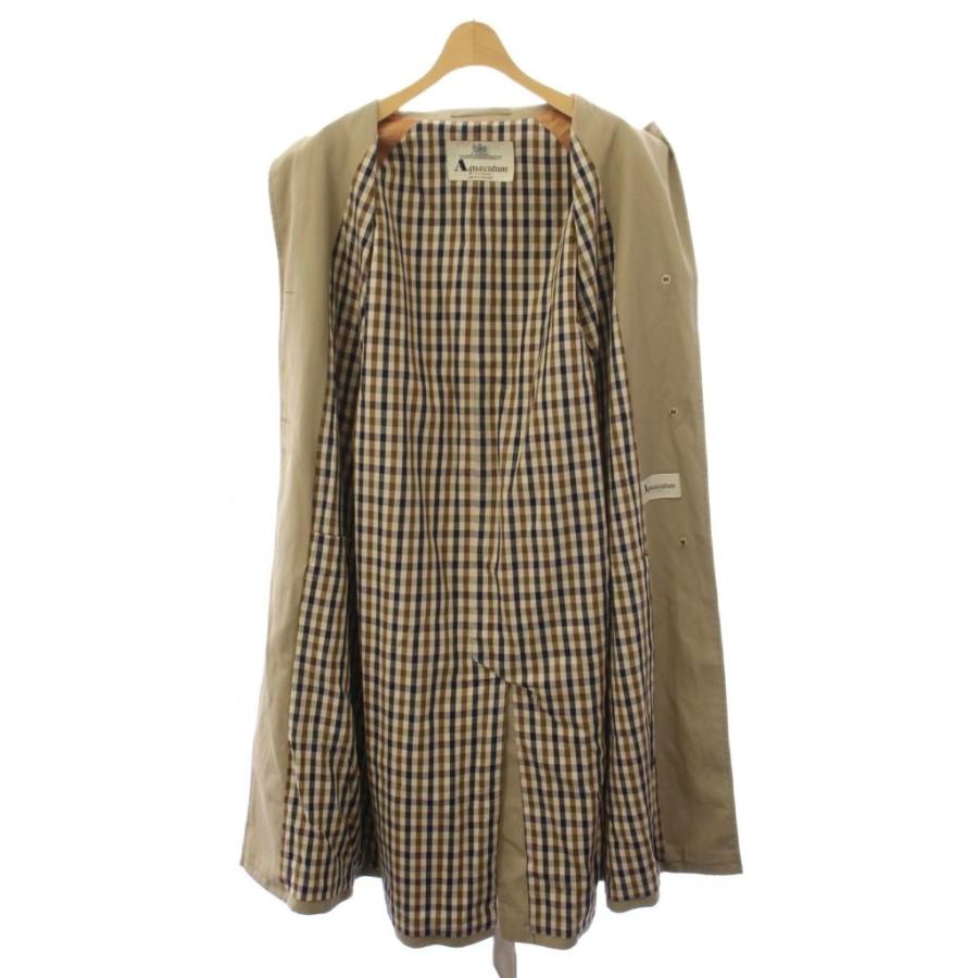 アクアスキュータム AQUASCUTUM シングル トレンチコート ロング