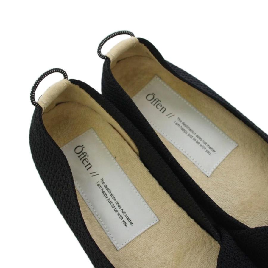 【美品】Öffen - オッフェン ポインテッド リボンパンプス オッフェン Offen パンプス ポインテッドトゥ リボン 40 黒 /BM