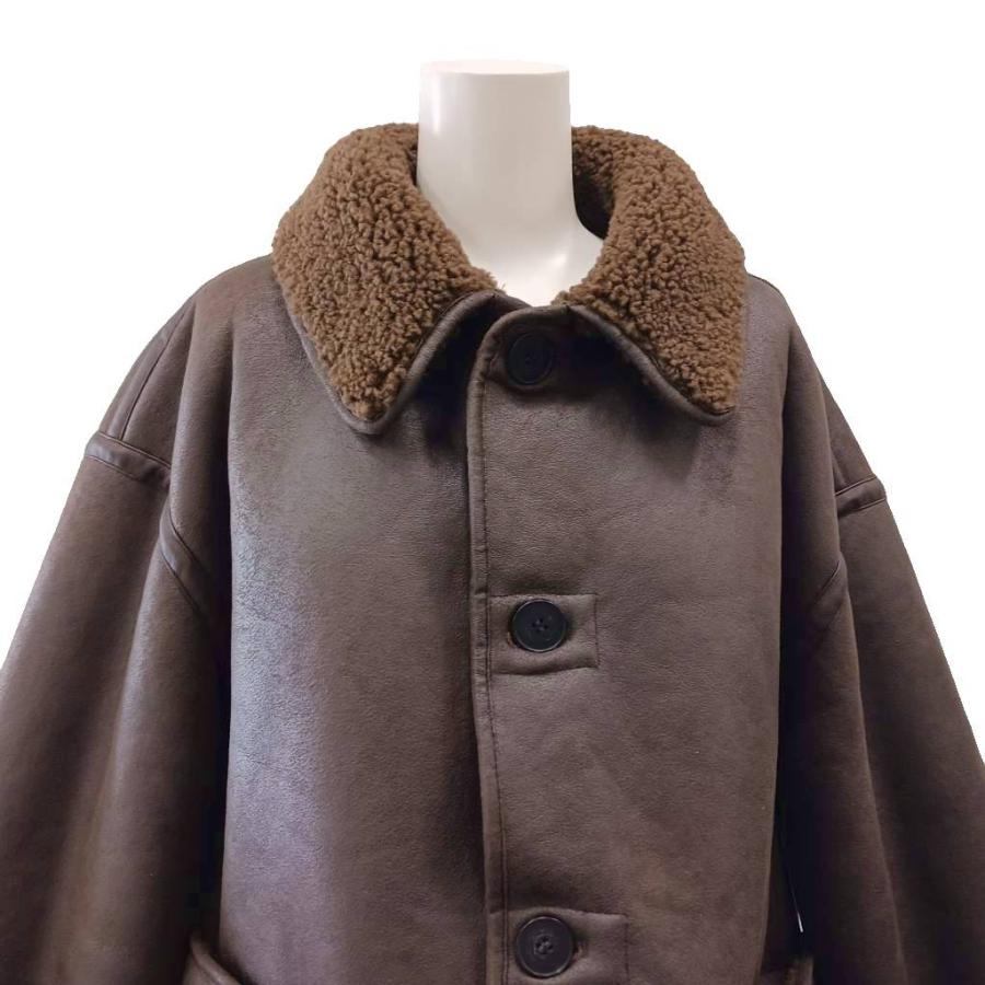 ZARA（ザラ） ボアジャケット リバーシブル フェイクレザー アウター L