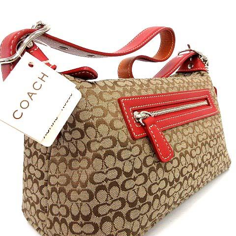 楽天市場】COACH(コーチ) シグネチャー ハンドバッグ 6087 赤 レッド 