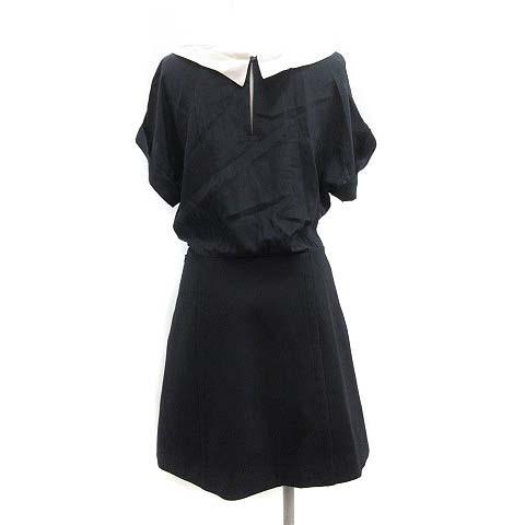 中古 ミュウミュウ Miumiu ワンピース ひざ丈 半袖 切替 ウール 絹 シルク 38 紺 ネイビー Mf14 Krc レディース ベクトル 古着 081 ブランド古着販売のベクトル 通販 Yahoo ショッピング