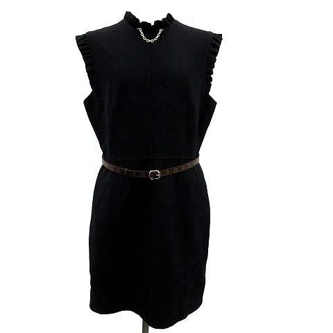 中古 ルイヴィトン Louis Vuitton 19ss ワンピース スリーブレスドレス チェーン フリルディテール 42 黒 ブラック 1a5jid レディース ベクトル 古着 081 ブランド古着販売のベクトル 通販 Yahoo ショッピング