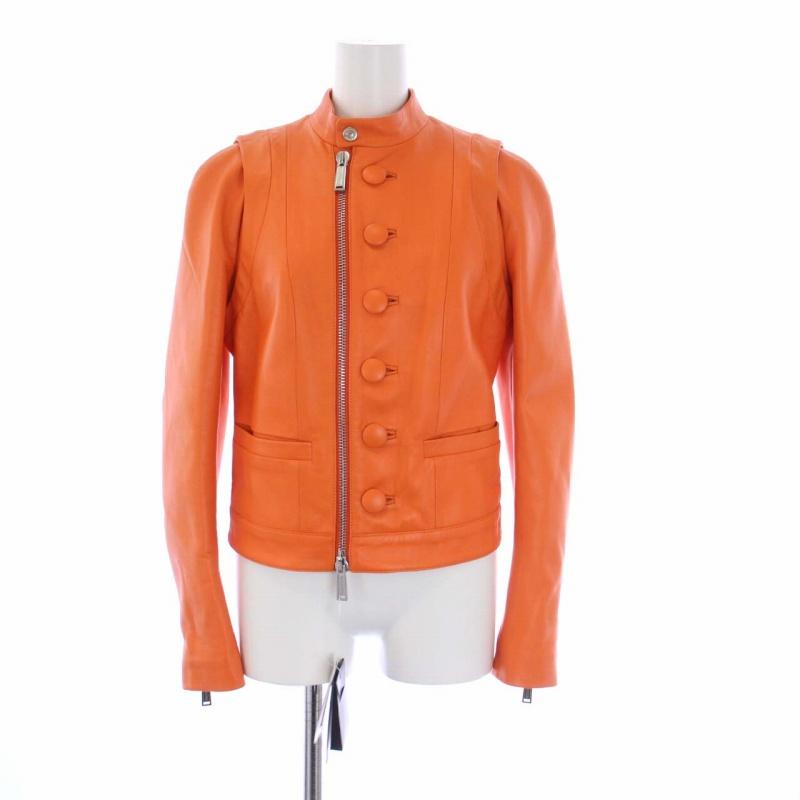 ディースクエアード DSQUARED2 ラムレザー 羊皮 ライダース ジャケット