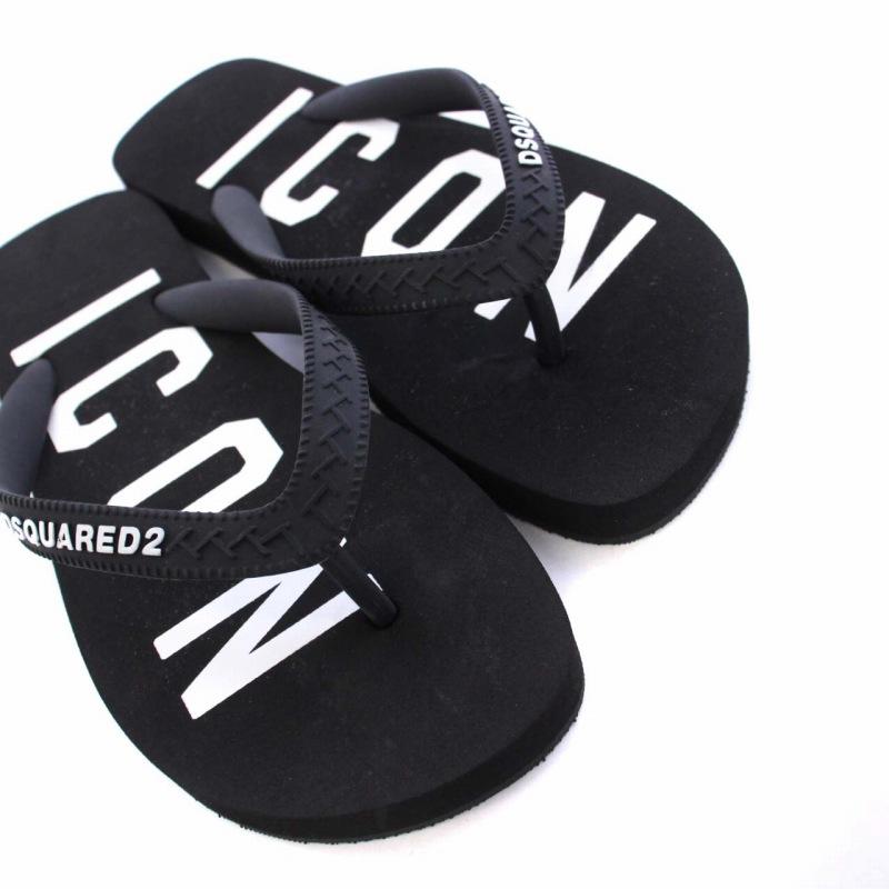(ディースクエアード) ICONロゴ ビーチサンダル FFW0001 DSQUARED2 未使用品 ディースクエアード BE ICON FLIP FLOPS