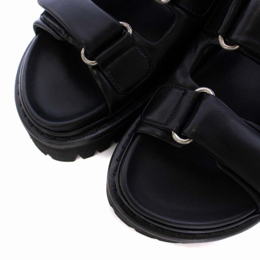 未使用品 ディースクエアード DSQUARED2 Flat Sandals サンダル 厚底 