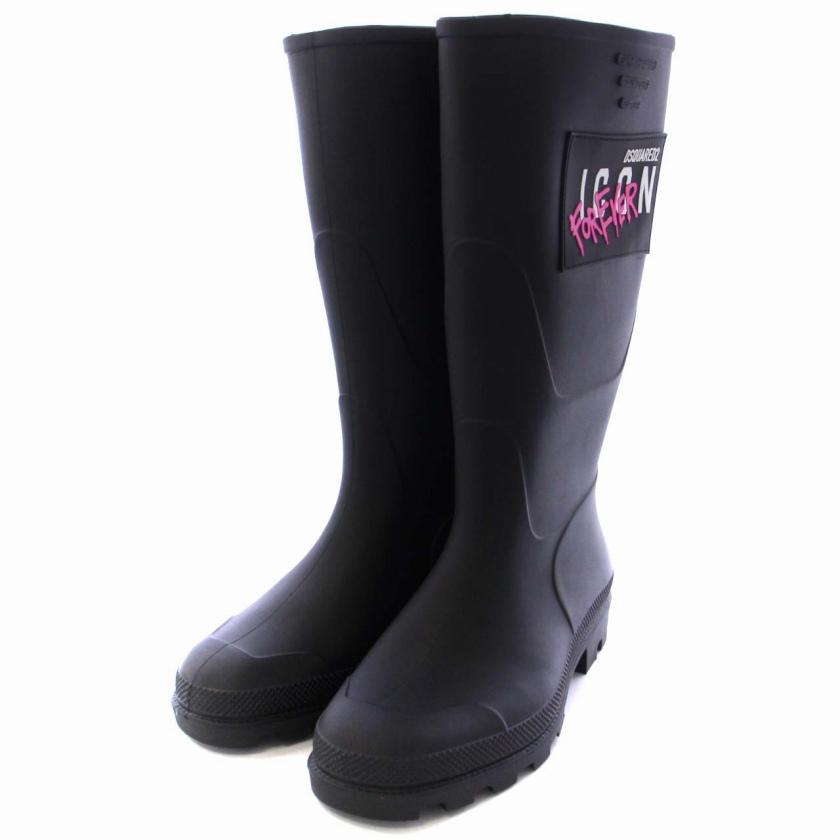 未使用品 ディースクエアード DSQUARED2 RAIN Boots レインブーツ 長靴 