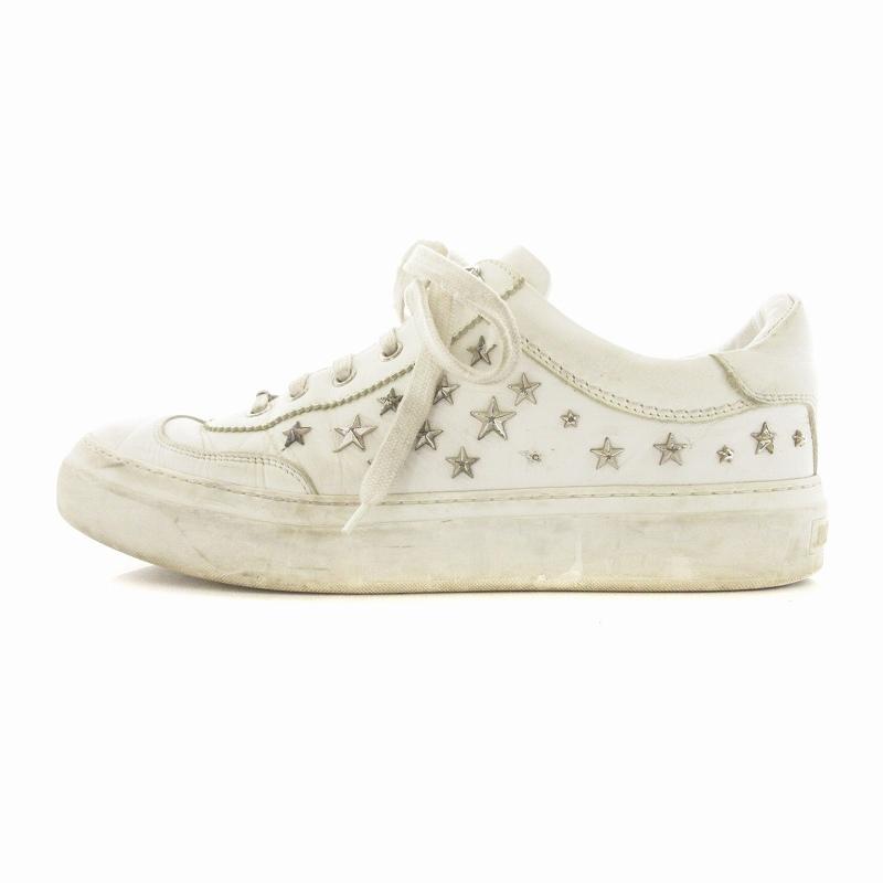 ジミーチュウ JIMMY CHOO スニーカー スタースタッズ レザー 42 27cm 