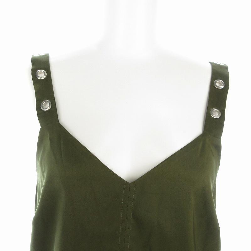 アールト AALTO ビスチェ プリーツキャミソール 36 S カーキ /US  