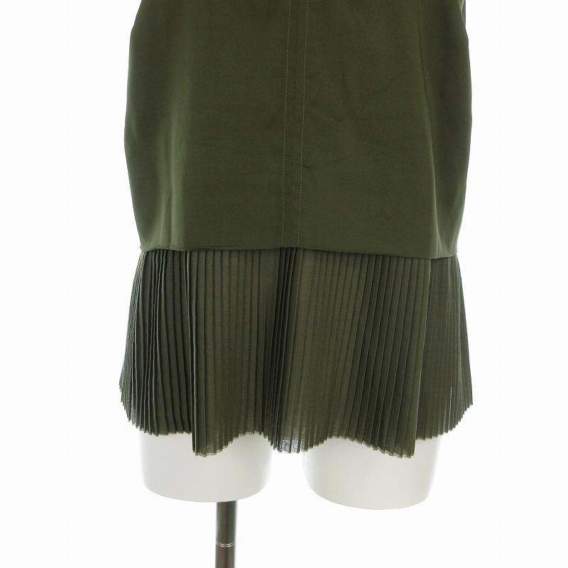 アールト AALTO ビスチェ プリーツキャミソール 36 S カーキ /US  