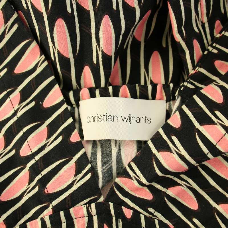 【極美品】christian wijnants ロングワンピース ピンク クリスチャン ワイナンツ christian wijnants ワンピース ミモレ