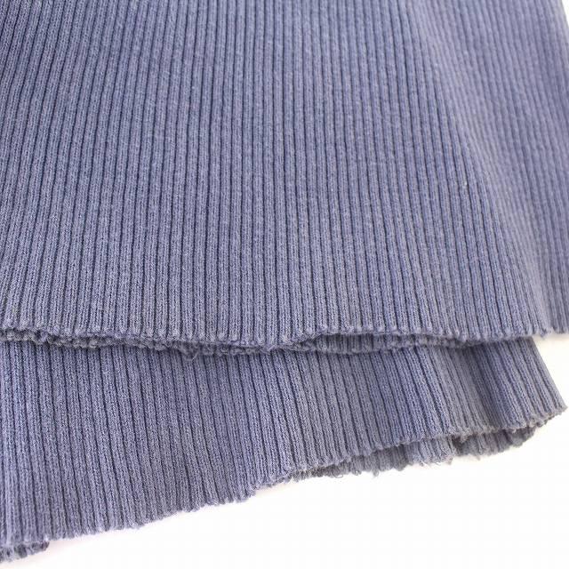 perverze ニットパンツ 美品 PERVERZE ウェーブボーダー ニットパンツ